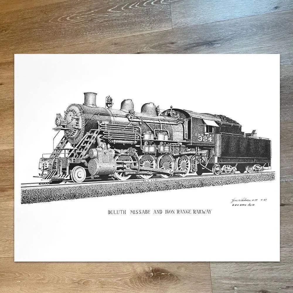 Duluth Missabe And Iron Range Railway #324 Train Prints